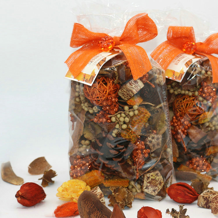 customized logo scented natural potpourri bags for fall