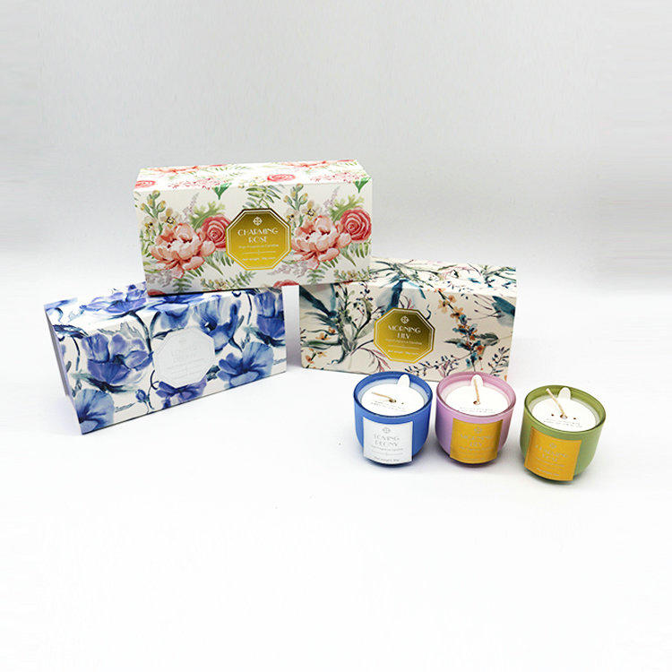 candle set 3*30g paraffin/soy wax scented candle in glass cup in gift box