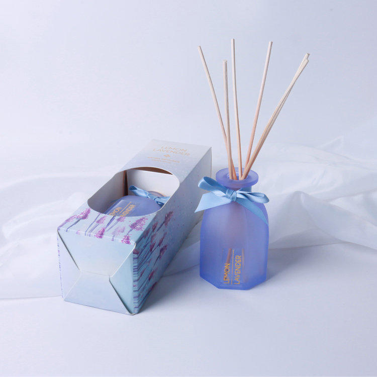 120ml reed diffuser in frosted glass bottle in box for home