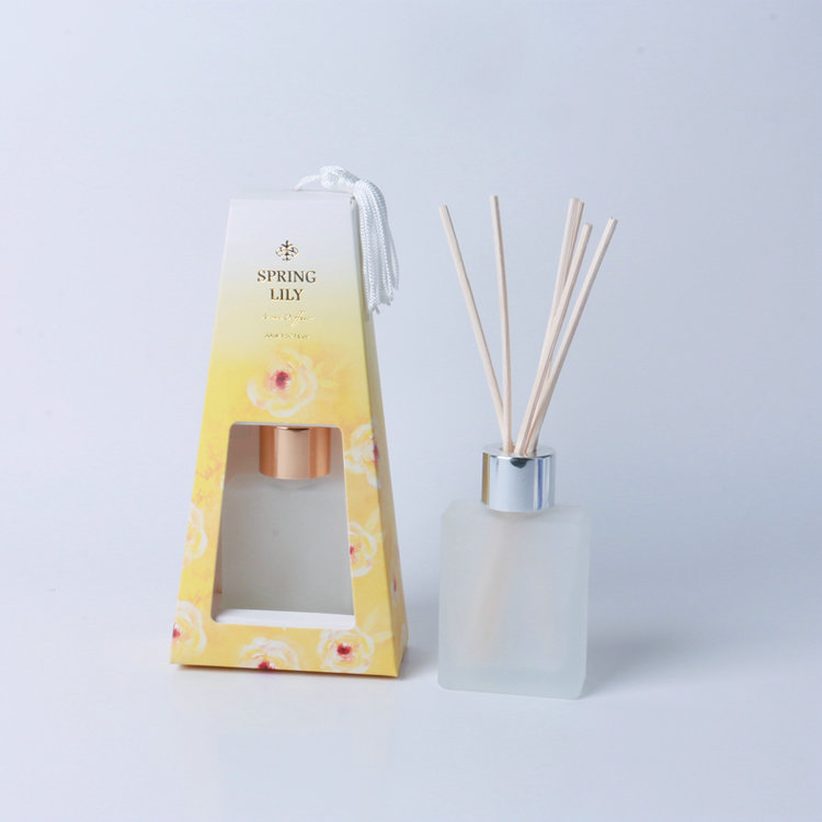 30ml reed diffuser in square glass bottle in box 4 scents for home