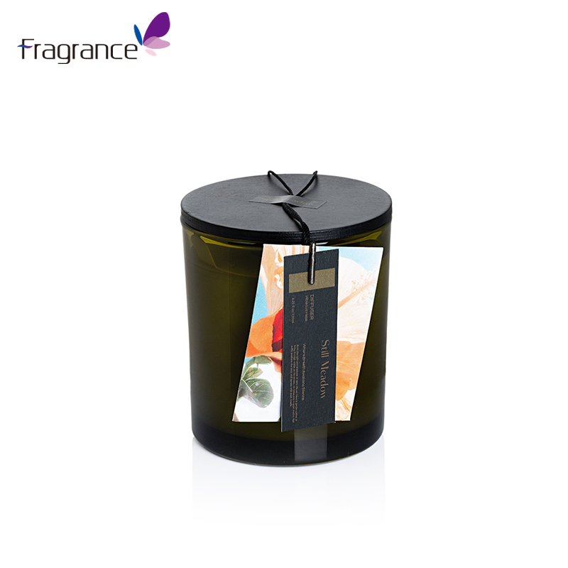 Wholesale Customized Luxury Scent Luxury Style Unique Design Army Green Candle Jars  Scented Candles