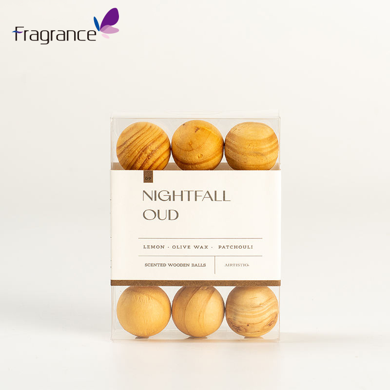 Widely Use 12 Grain Pvc Box Drawer Scented Wooden Balls  for Clothes